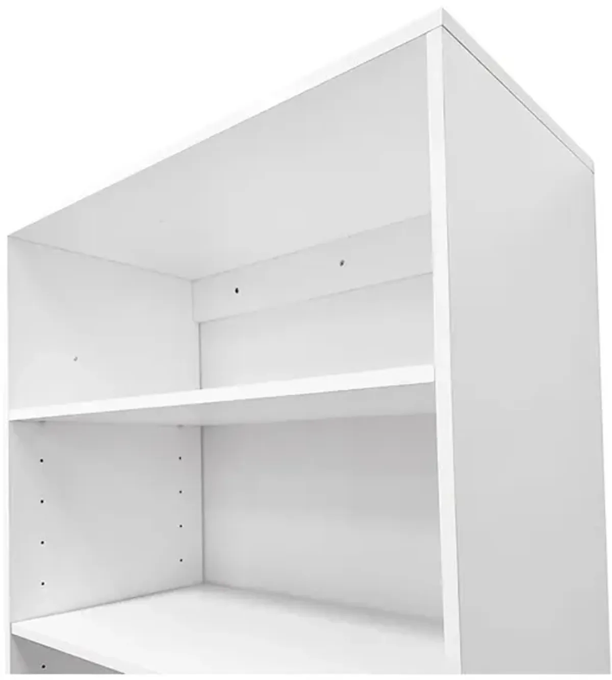 Closet Organizer System, Closet System with 6 Drawers, Walk in Closet Organizers and Storage with 8 Shelves Wall Mounted, White Wardrobe Closet