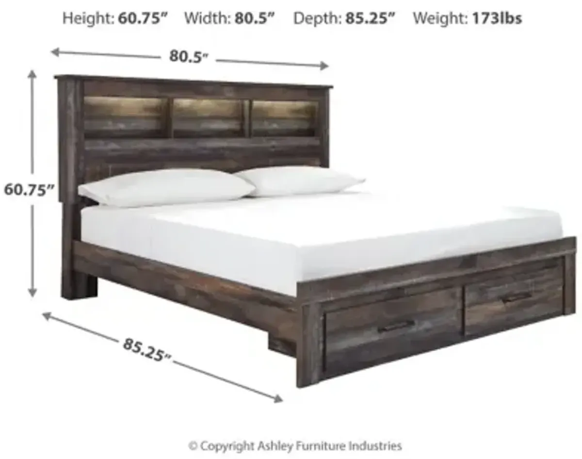 Drystan King Bookcase Bed