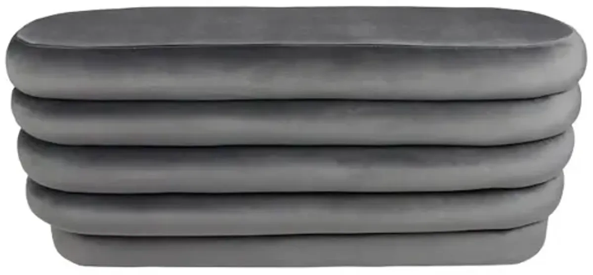 Alex Hamilton Thor Oval Ottoman in Storm