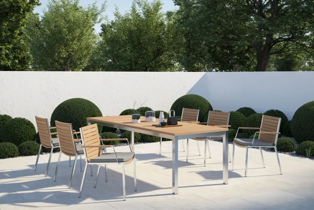 Monterey 7 Piece Patio Dining Set with 96 in. Table