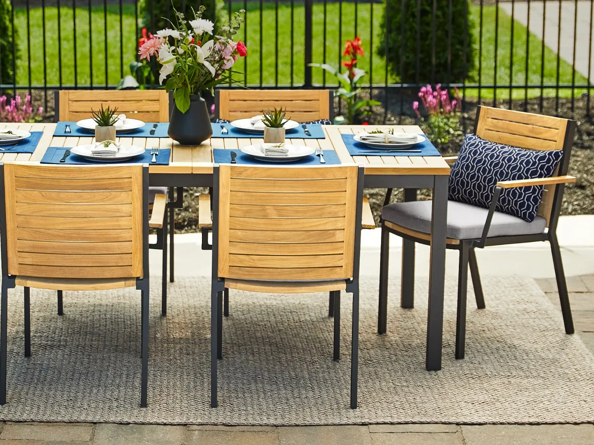 Monterey 7 Piece Patio Dining Set with 96 in. Table