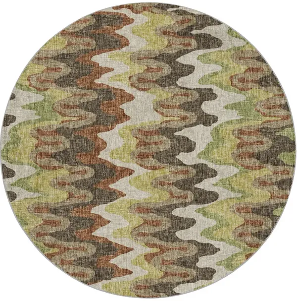 Lorenzo LN6 Chocolate 8' Round Rug