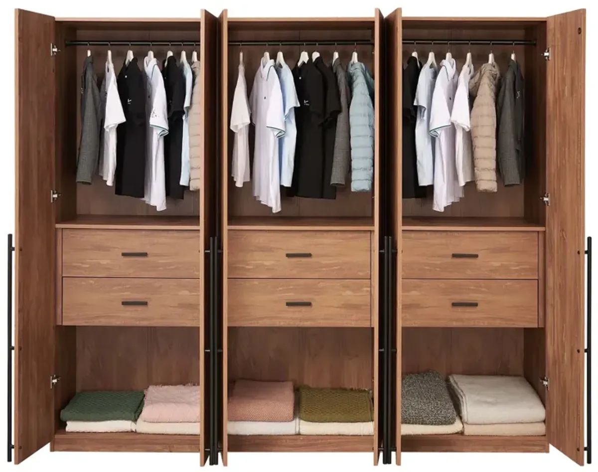 Lee Wardrobe 2.0 in Brown (Set of 3)