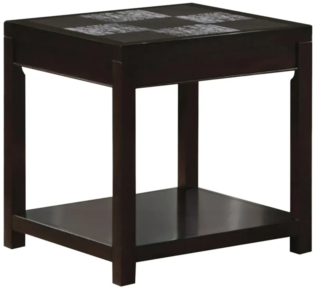 Monarch Specialties I 7801E Accent Table, Side, End, Nightstand, Lamp, Living Room, Bedroom, Laminate, Brown, Transitional