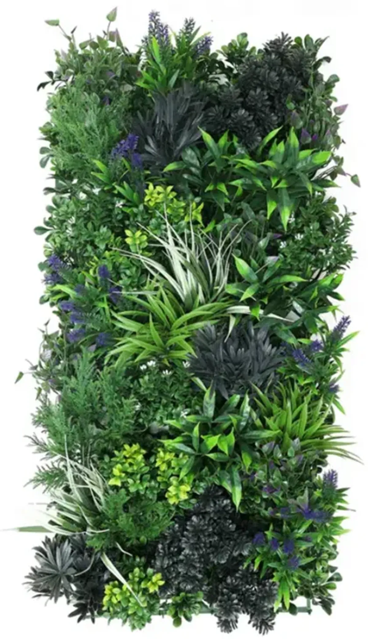 Premium Artificial Green Wall Rustic Botanical Lavender 40"x 20" Commercial Grade UV Resistant