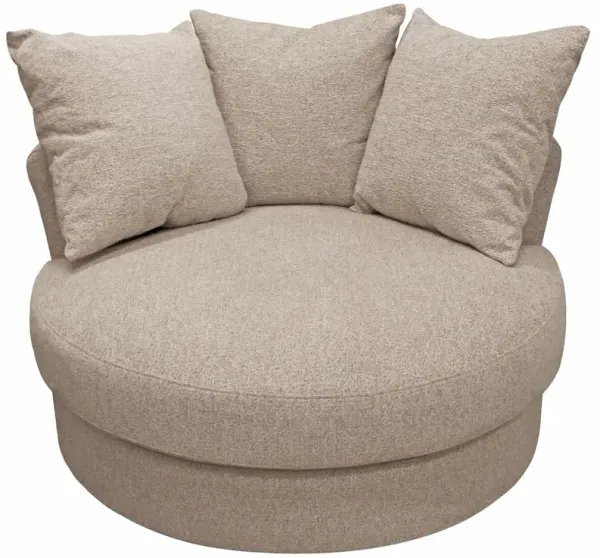 Modern Vista Swivel Chair in Sand