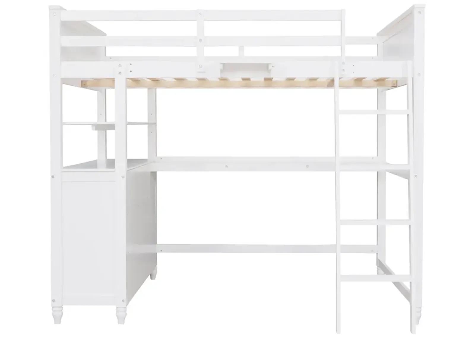 Merax Loft Bed with Drawers and Desk