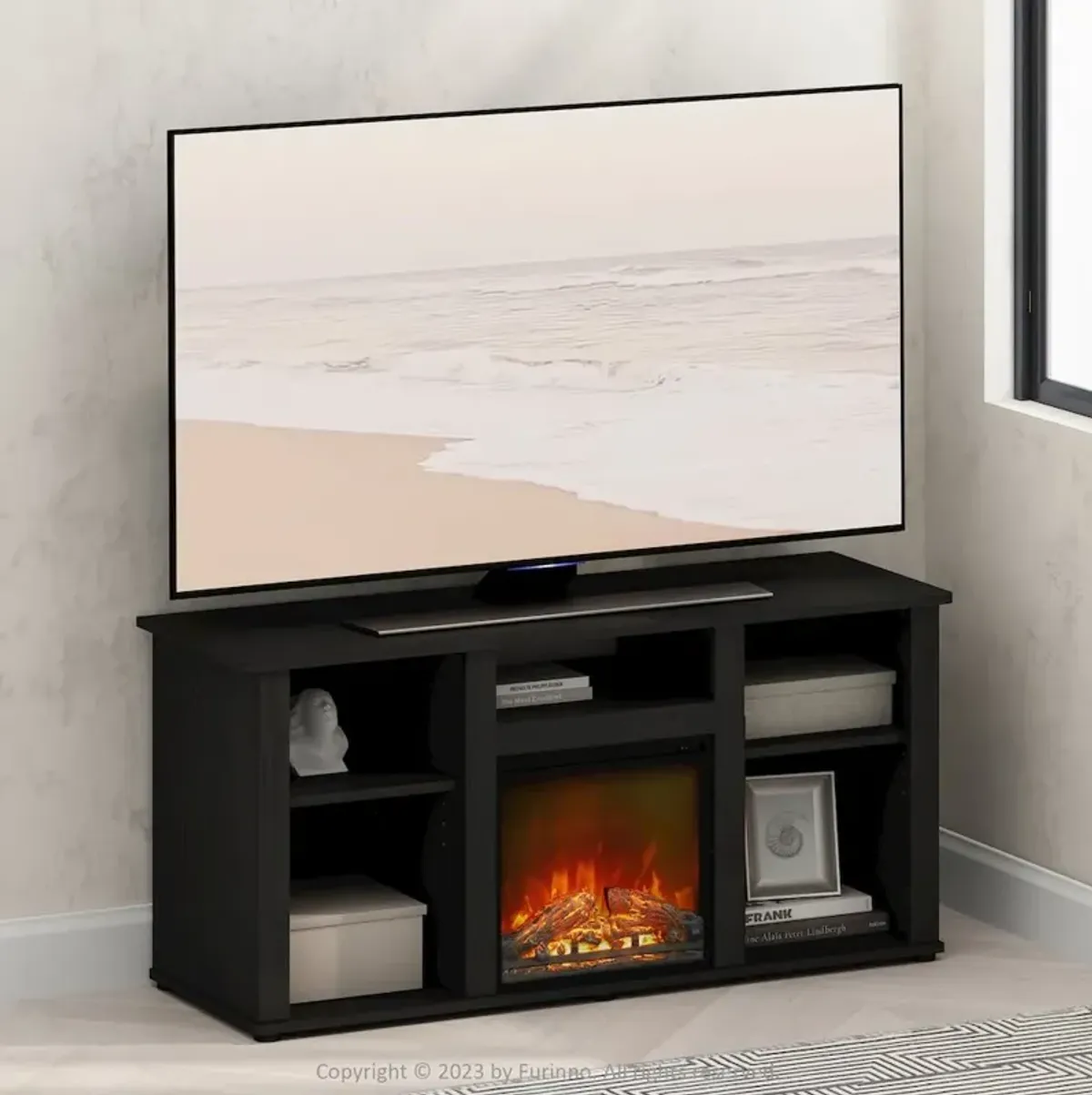 Electric Fireplace TV Stand, Entertainment Center for TV up to 55 Inch