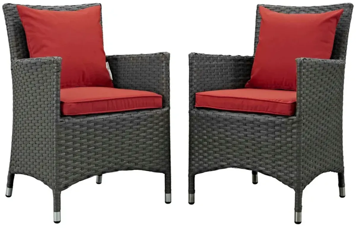 Sojourn 2 Piece Outdoor Patio Sunbrella� Dining Set-Benzara