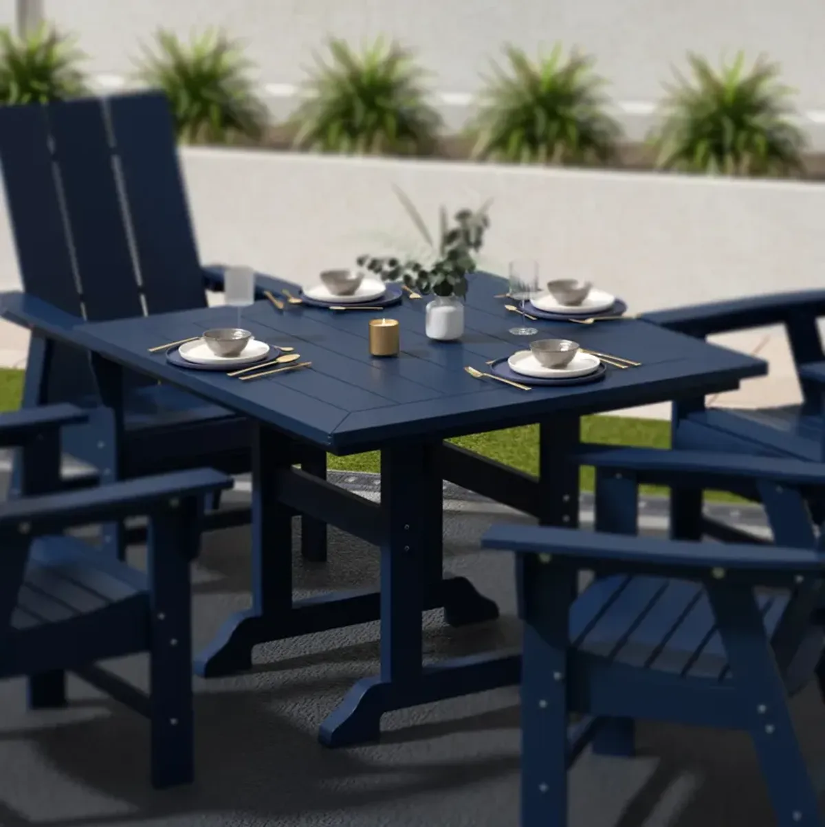 WestinTrends 43" Square Outdoor Patio Dining Table