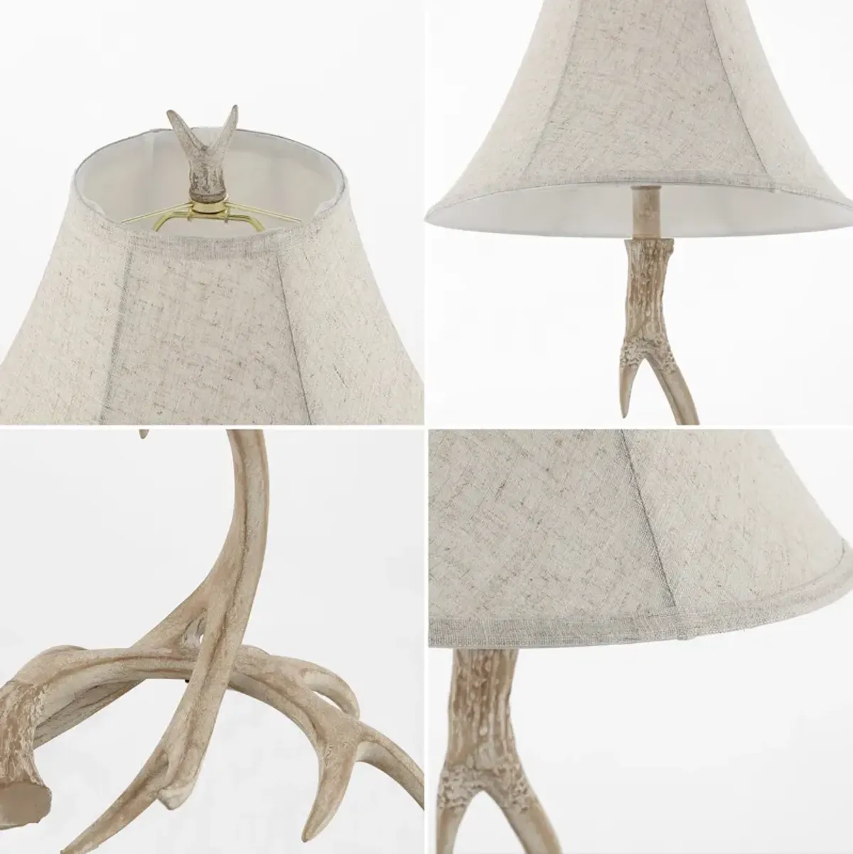 Antler Rustic Resin LED Table Lamp