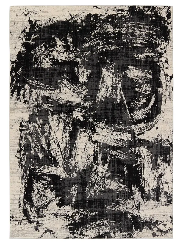 Graphite Dusk Black 5'3" x 8' Rug