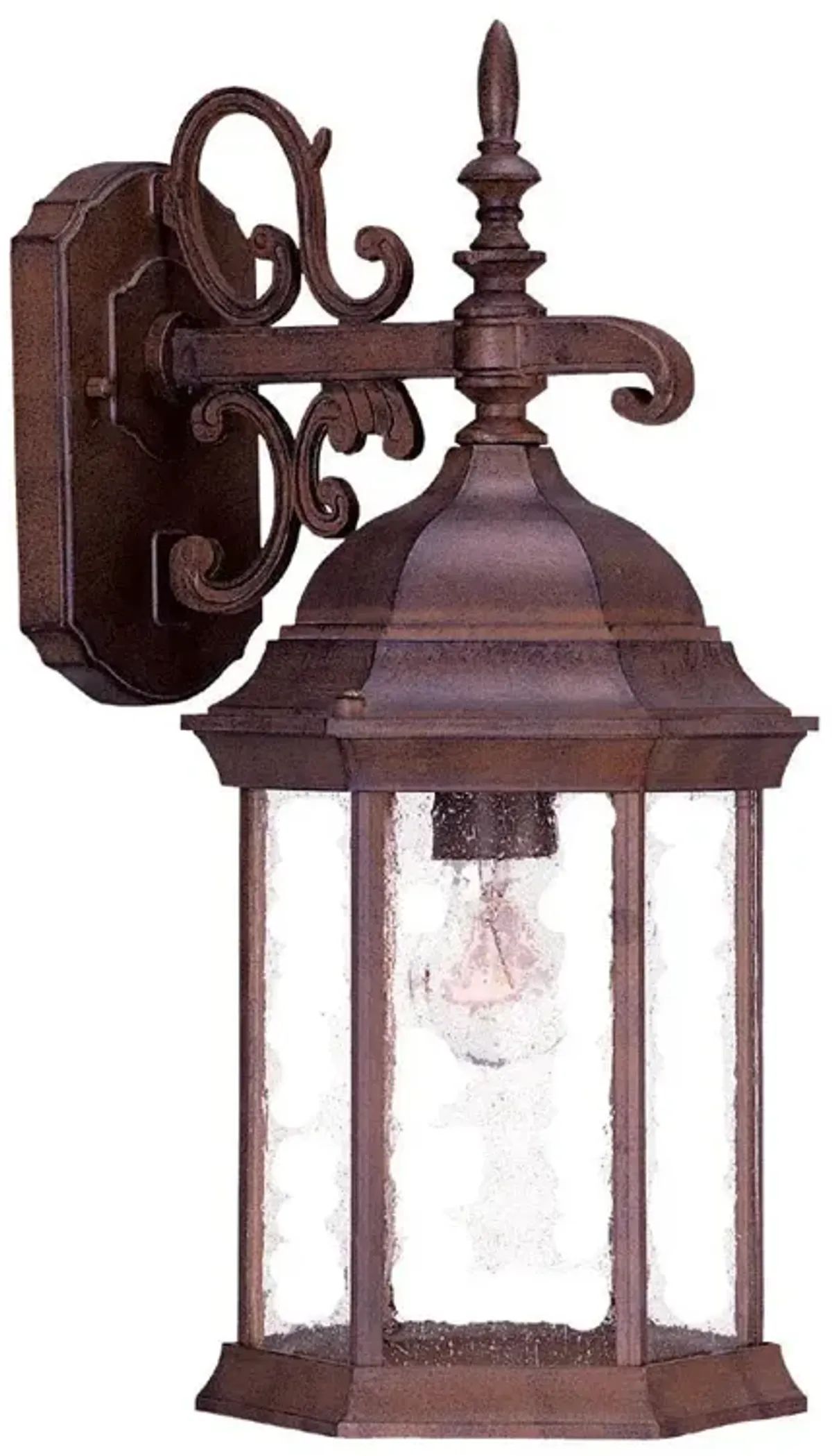 Hivvago Narrow Brown Domed Hanging Lantern Wall Light