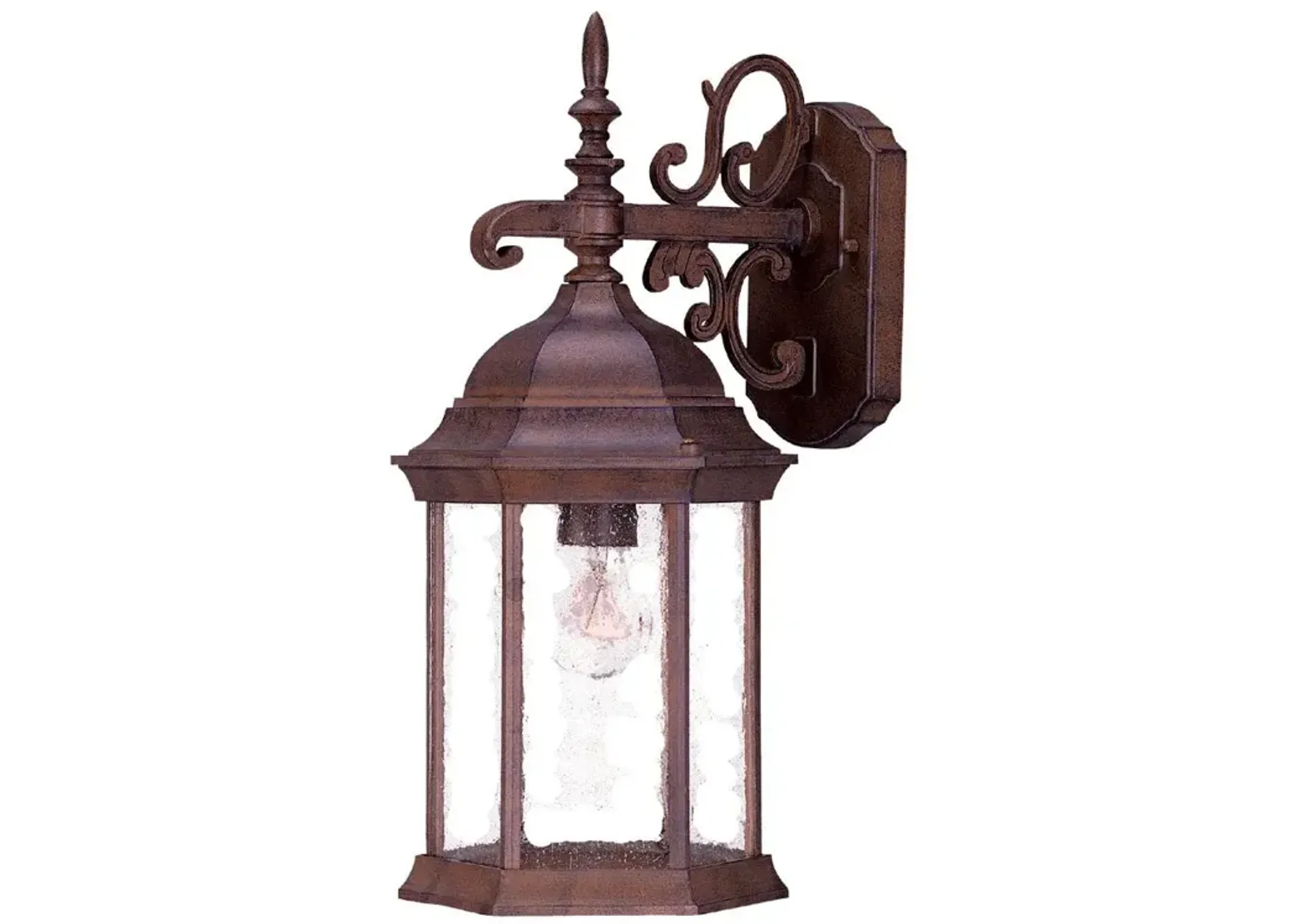 Hivvago Narrow Brown Domed Hanging Lantern Wall Light