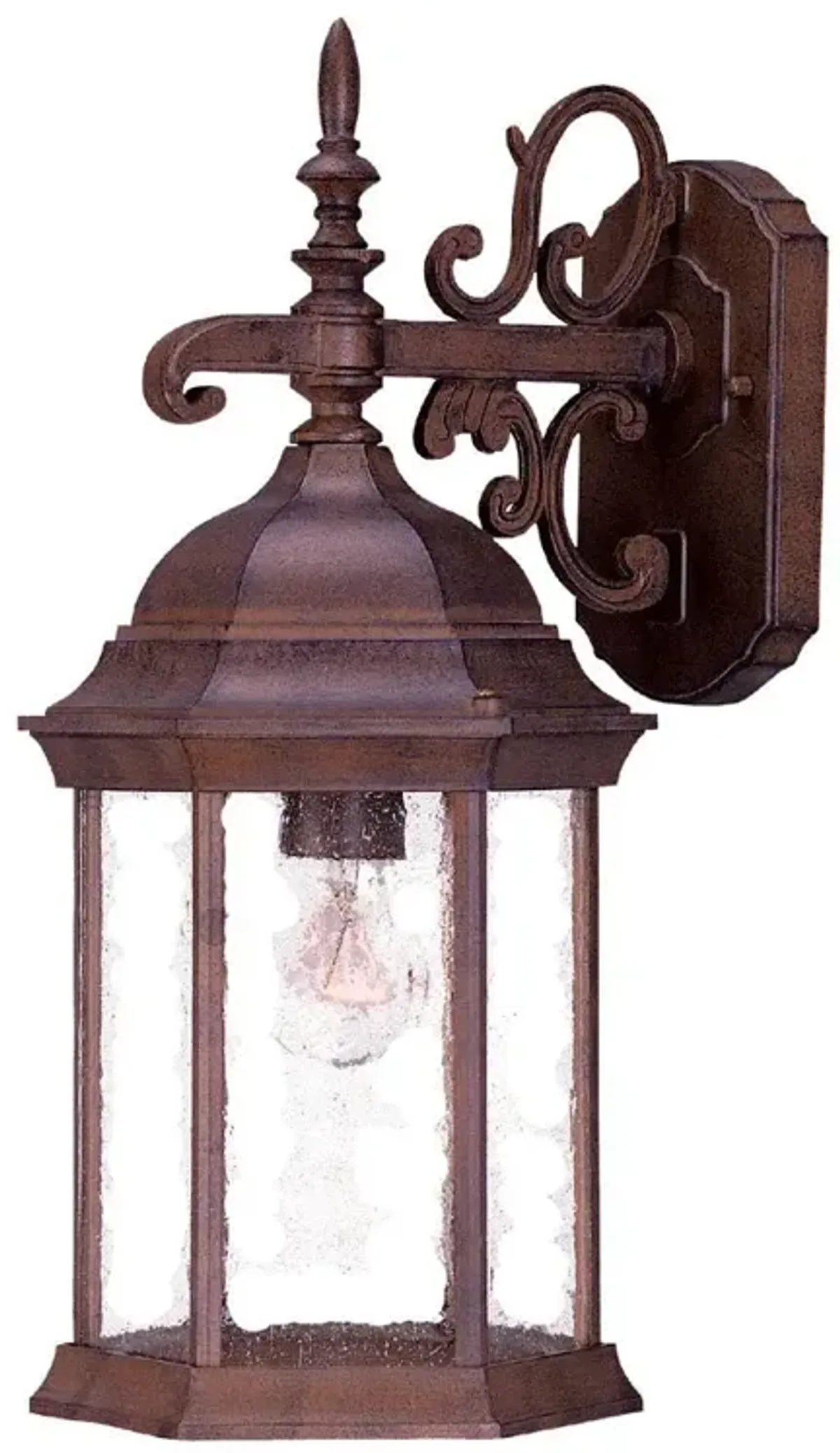 Hivvago Narrow Brown Domed Hanging Lantern Wall Light