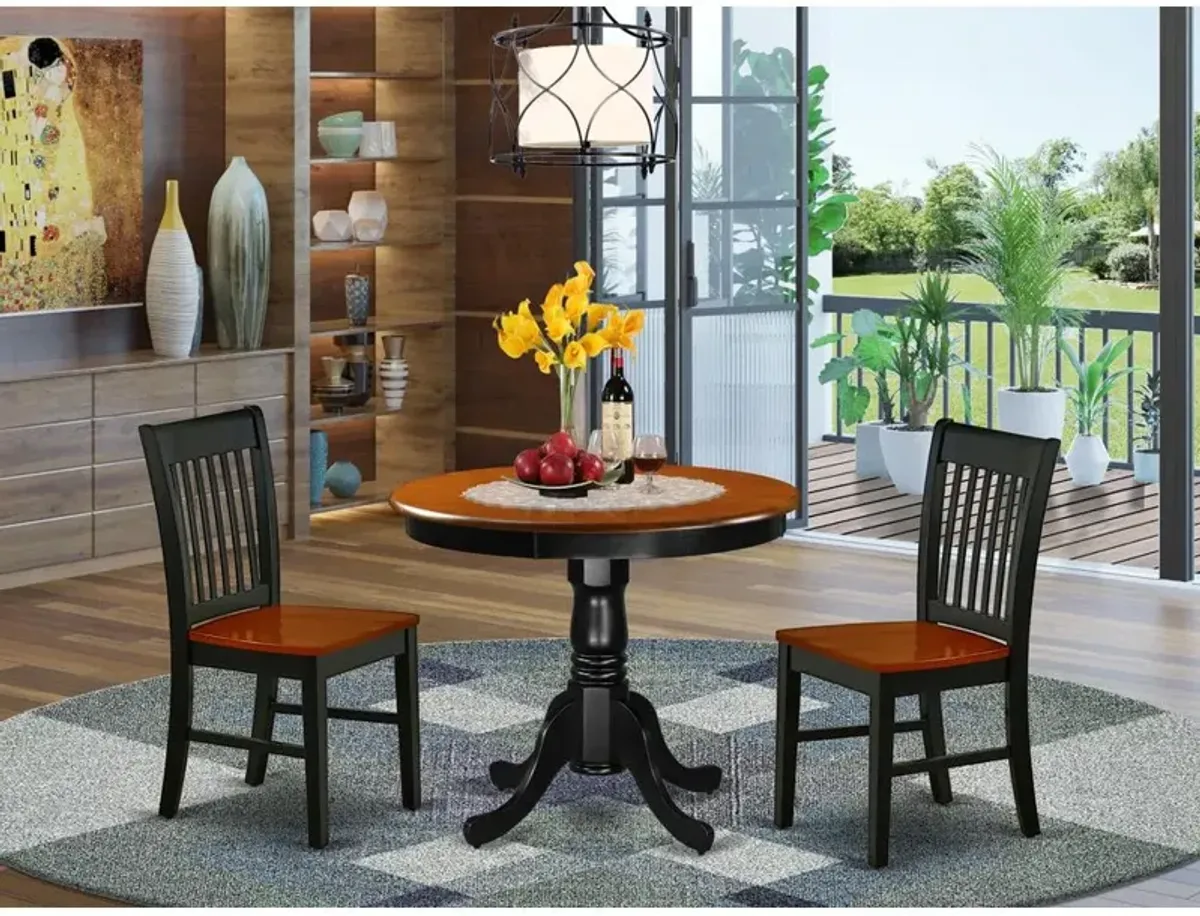 Dining Room Set Black & Cherry