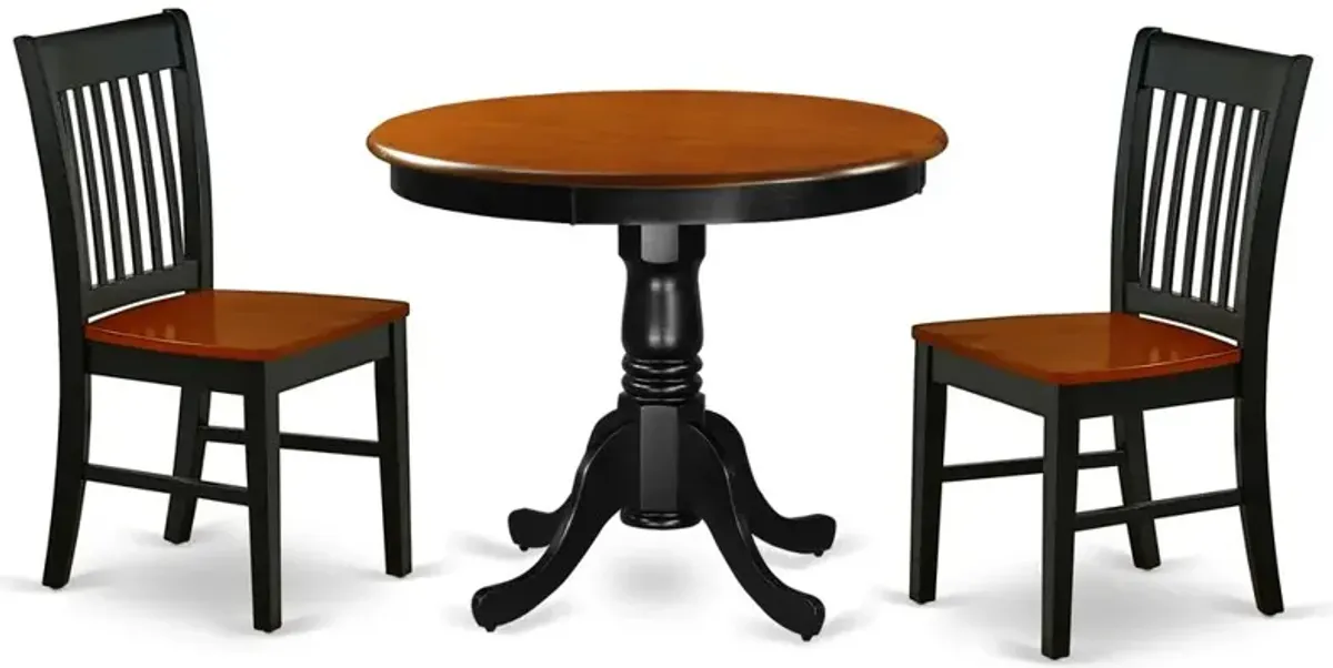 Dining Room Set Black & Cherry