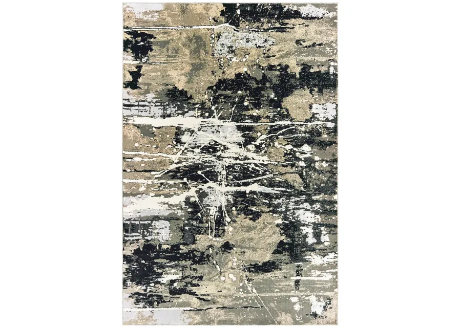 Bowen 5'3" x 7'6" Black Rug