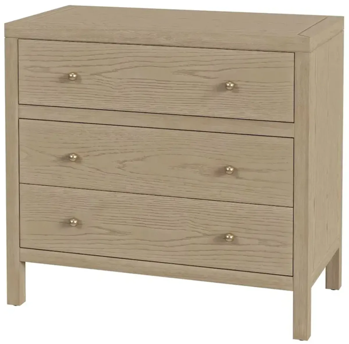 Butler Specialty Nora 34 in. W Wood 3 Drawer Chest, Light Brown