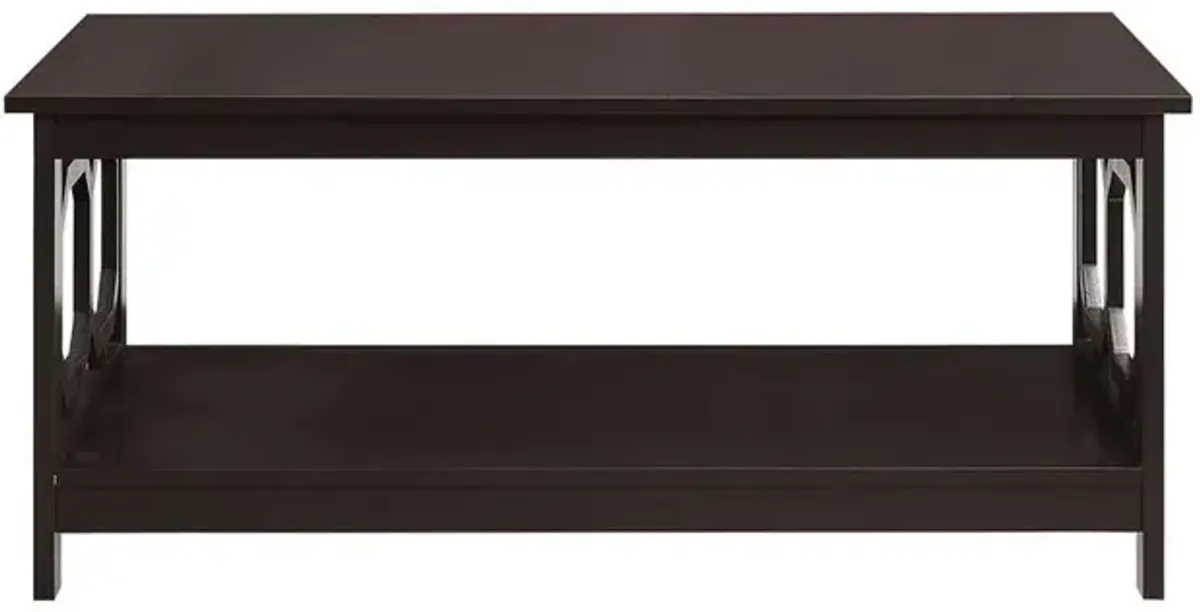 Convience Concept, Inc. Omega Coffee Table with Shelf Espresso