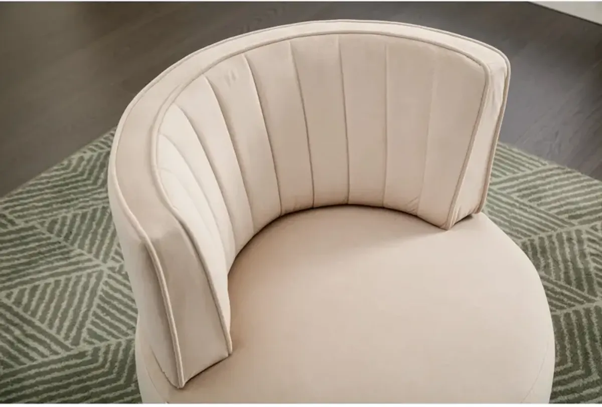 Velvet Swivel Barrel Chairs for Living Room or Office