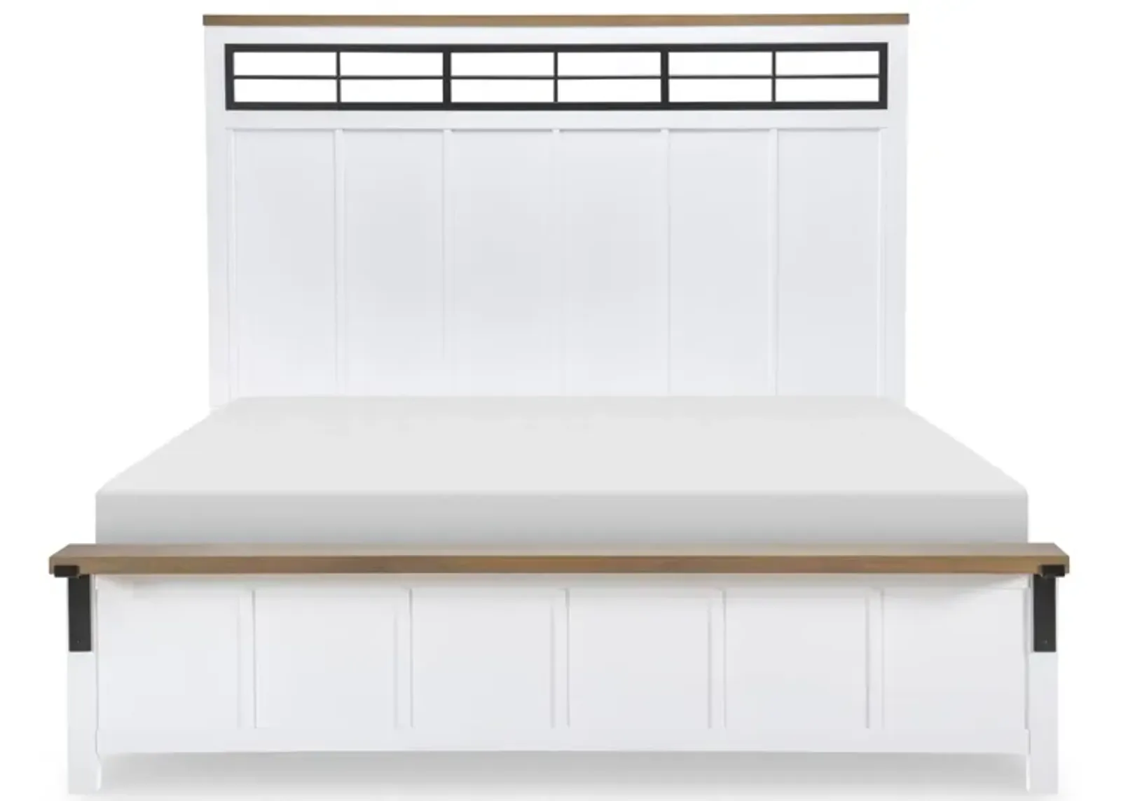 Franklin Two Tone Cal King Panel Bed