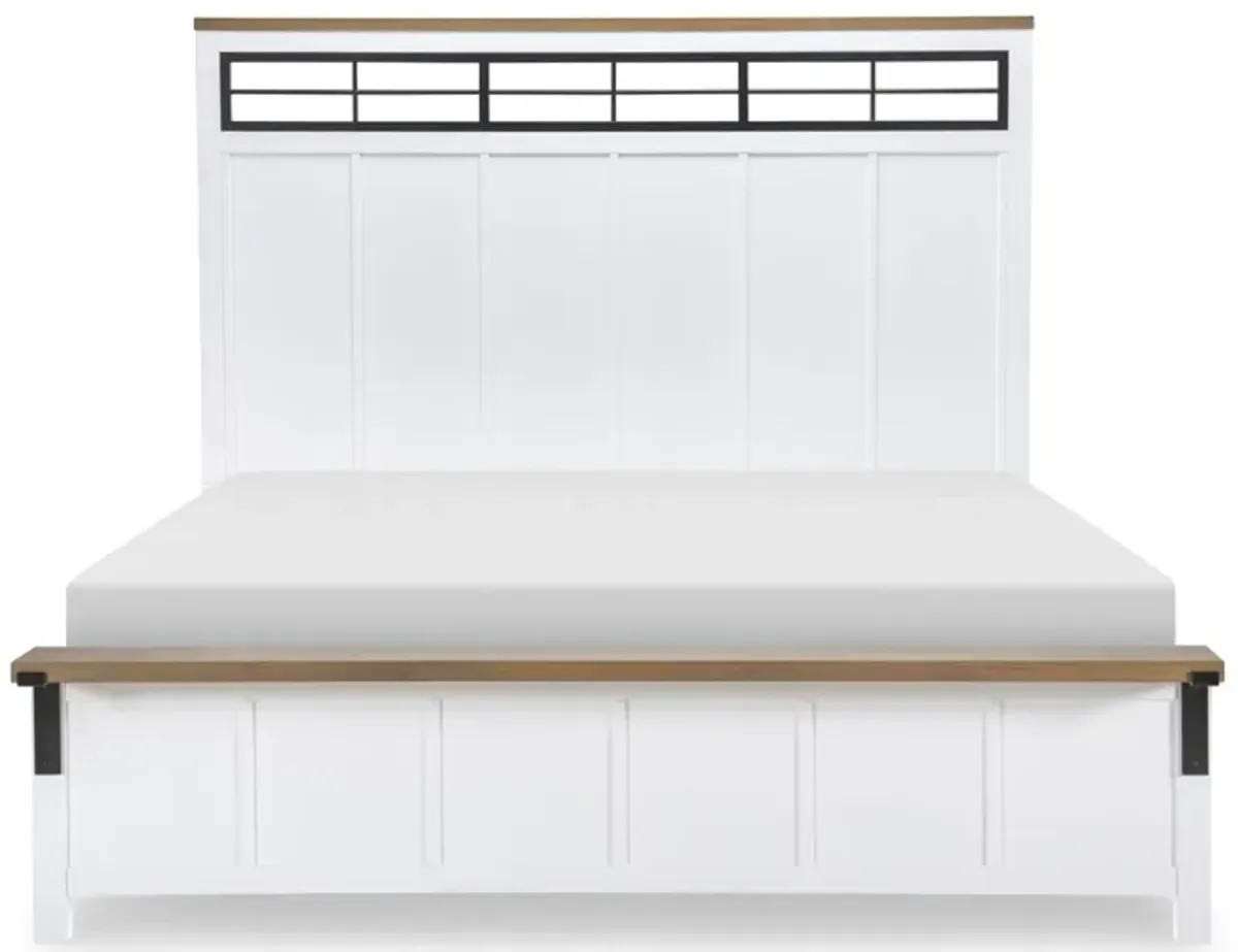 Franklin Two Tone Cal King Panel Bed