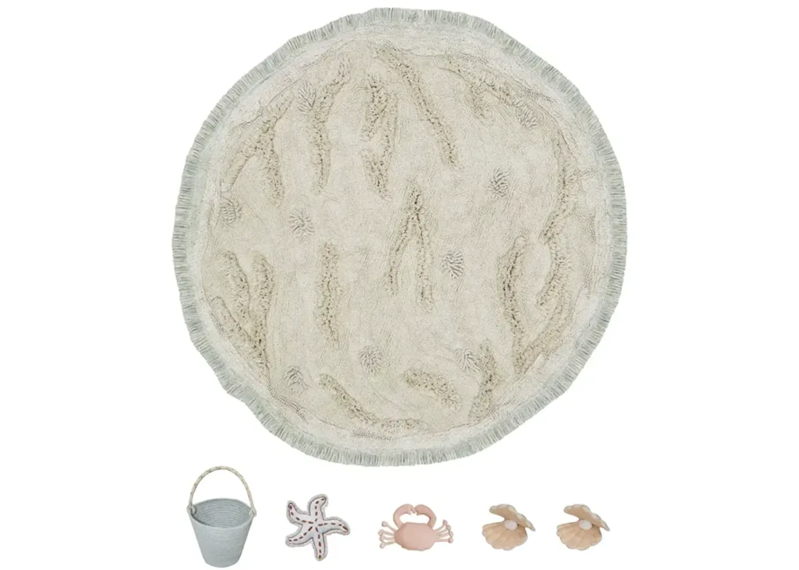 Washable play rug Island