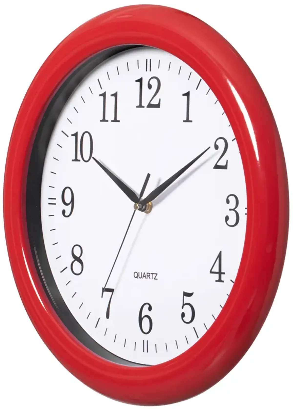 Set of 2 13.75 Inch Plastic White Round Silent, Non-Ticking Battery Operated Simple Modern Analog Wall Clock. Perfect for Office, Classroom, Living Room, Dining Room, Bed Room and Kitchen Wall Decor.