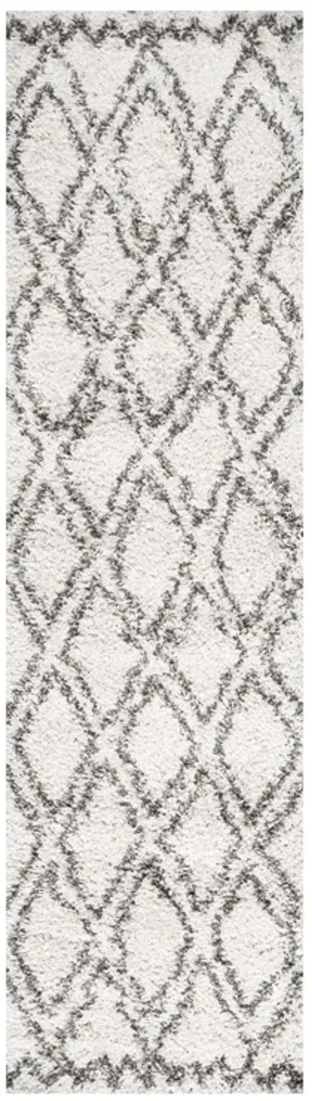 Soller Diamond Trellis Shag Area Rug