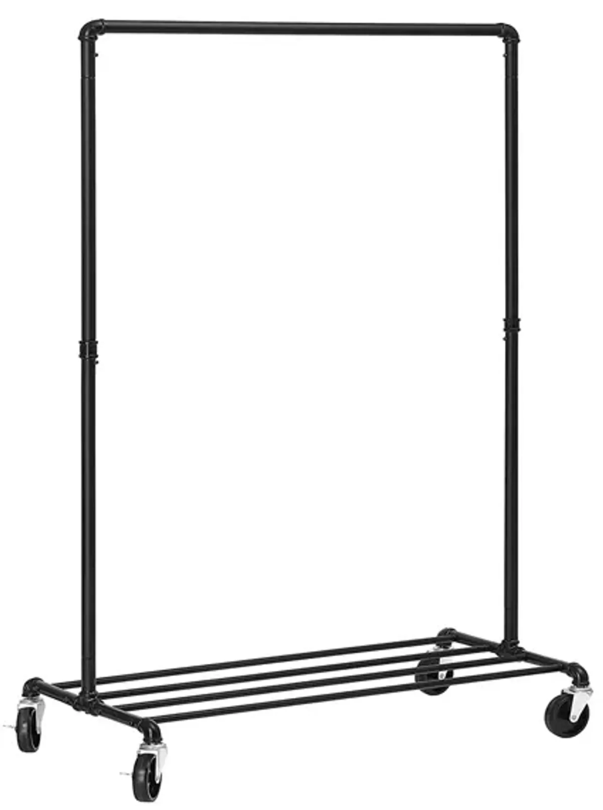 Clothing Rack on Wheels - Mobile Garment Organizer with Adjustable Height