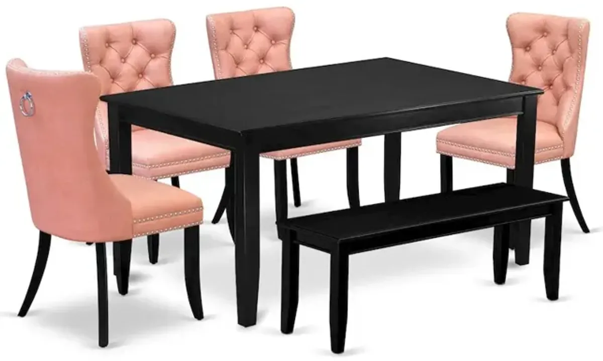 6 Piece Dining Set Consists of a Rectangle Kitchen Table