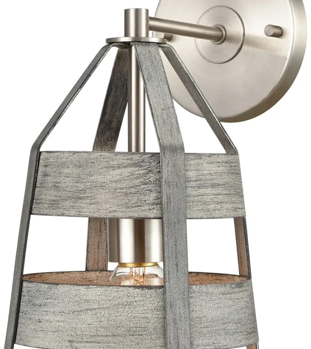 Brigantine 14'' High 1-Light Grey Sconce