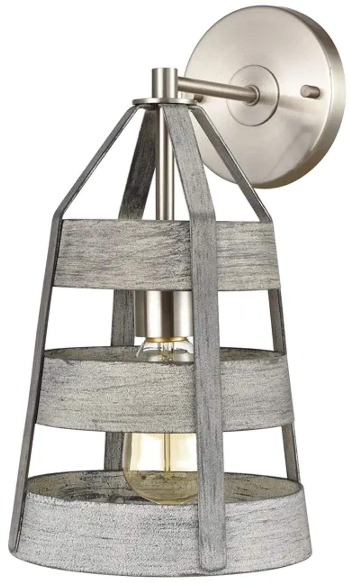 Brigantine 14'' High 1-Light Grey Sconce