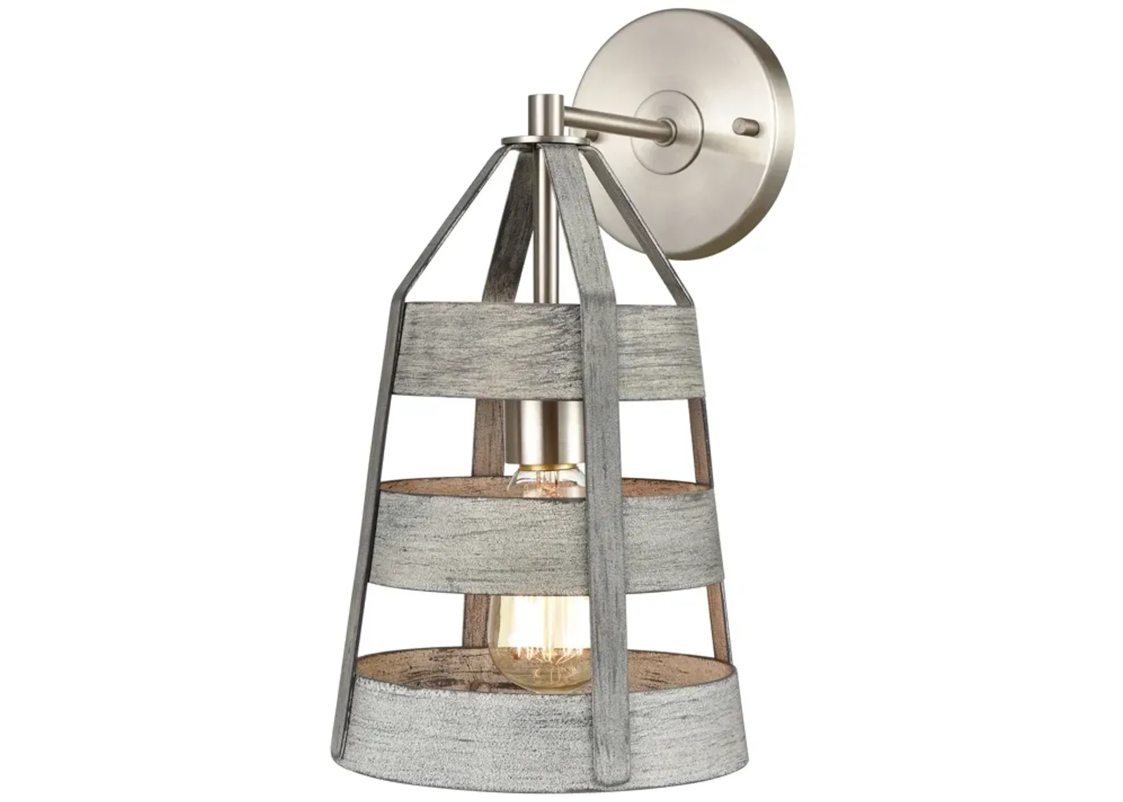 Brigantine 14'' High 1-Light Grey Sconce