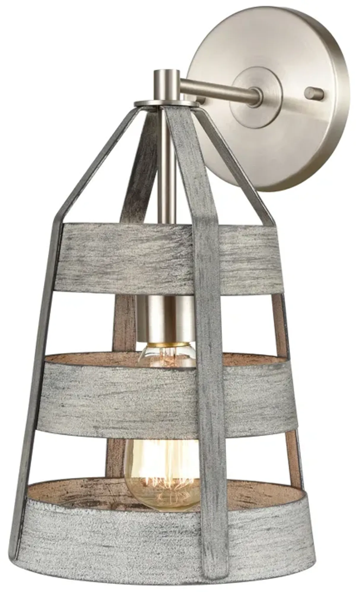 Brigantine 14'' High 1-Light Grey Sconce