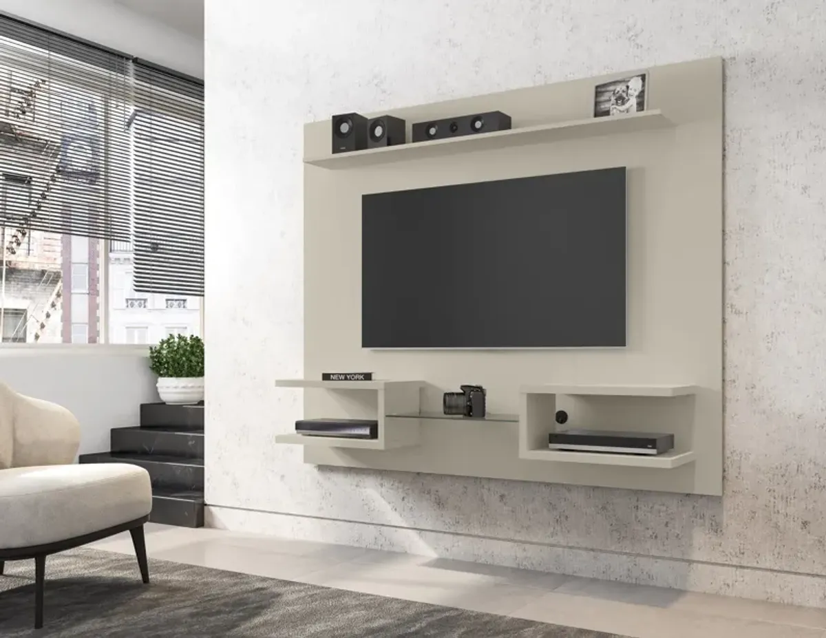 Plaza Floating Entertainment Center in Beige