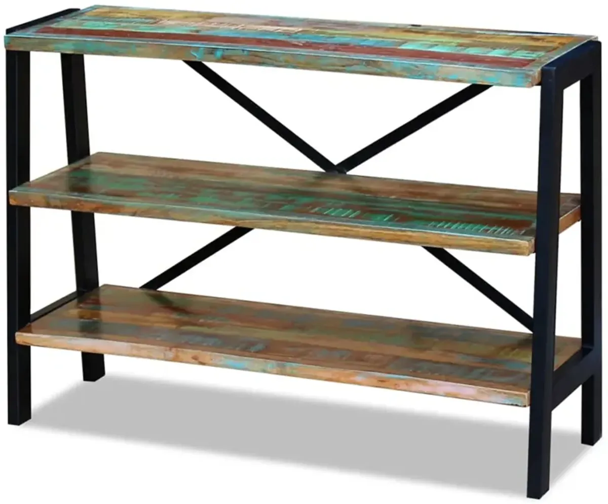 vidaXL Console 3 Shelves Solid Reclaimed Wood