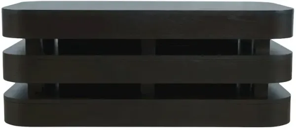 Jofran Brix Mid-Century Modern Floating Sculpture Layered Coffee Table