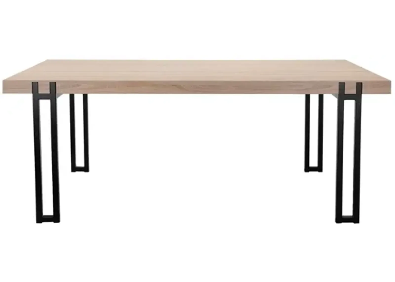 Kent 6-Seating Dining Table with Black Metal Legs