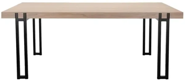 Kent 6-Seating Dining Table with Black Metal Legs