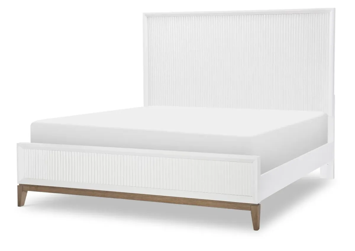 Melrose Sculpted Cal King Panel Bed