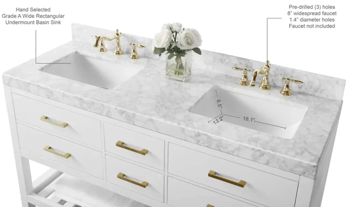 Elizabeth 60 in. Bath Vanity Set