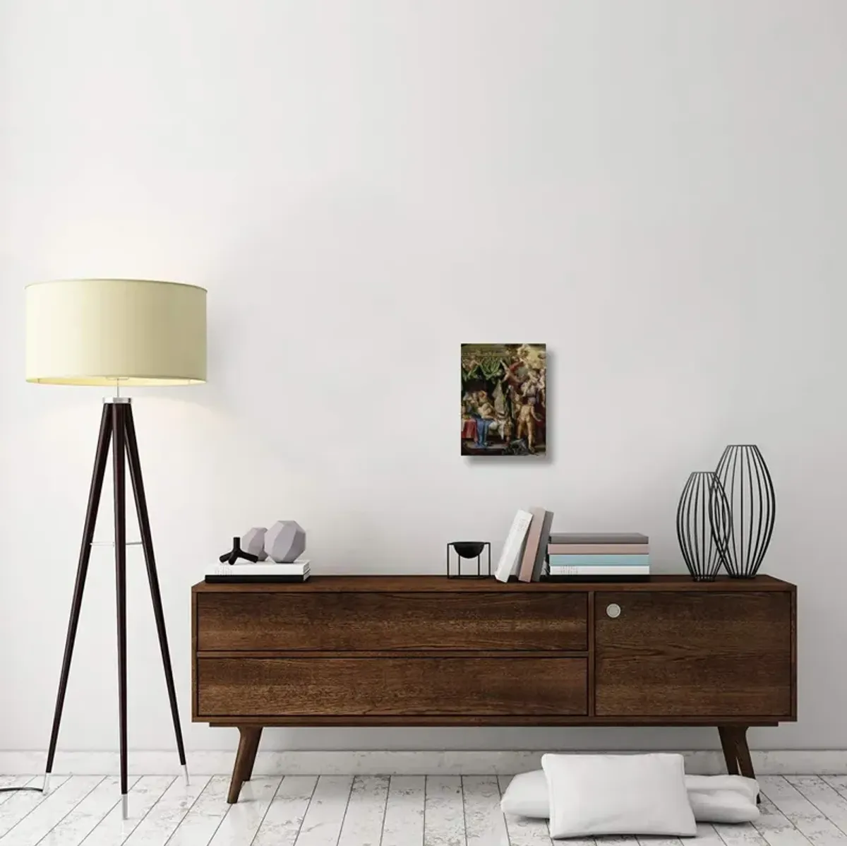 Mars and Venus Surprised by Vulcan-Canvas Art-12x16