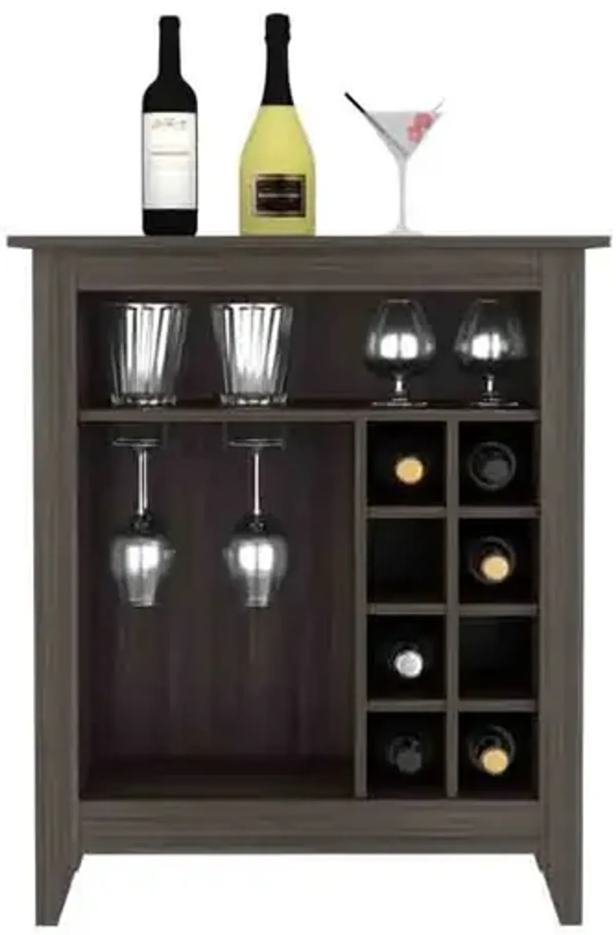 Bar Cabinet Castle, Living Room, Espresso