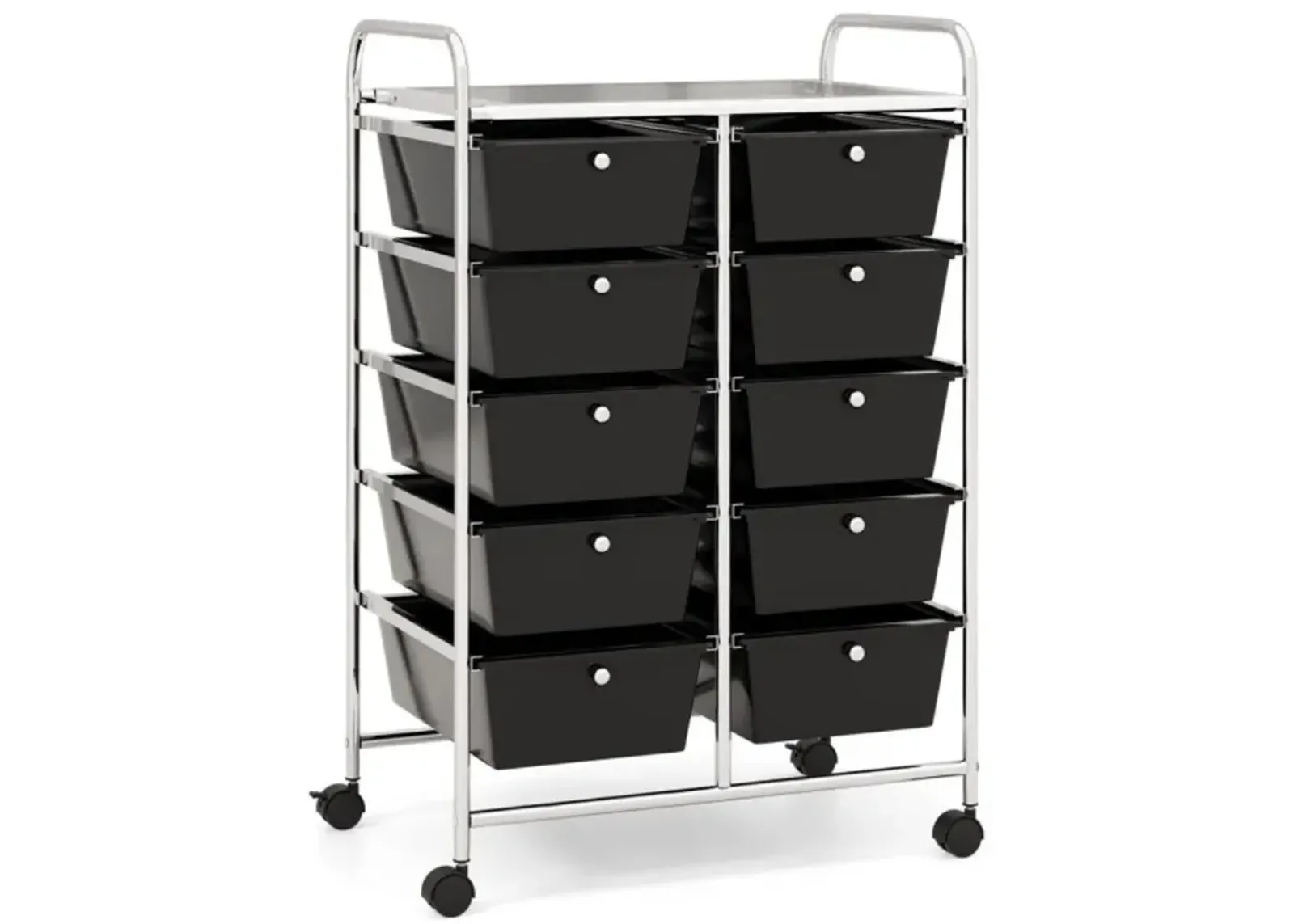 Hivvago 10-Drawer Rolling Storage Cart