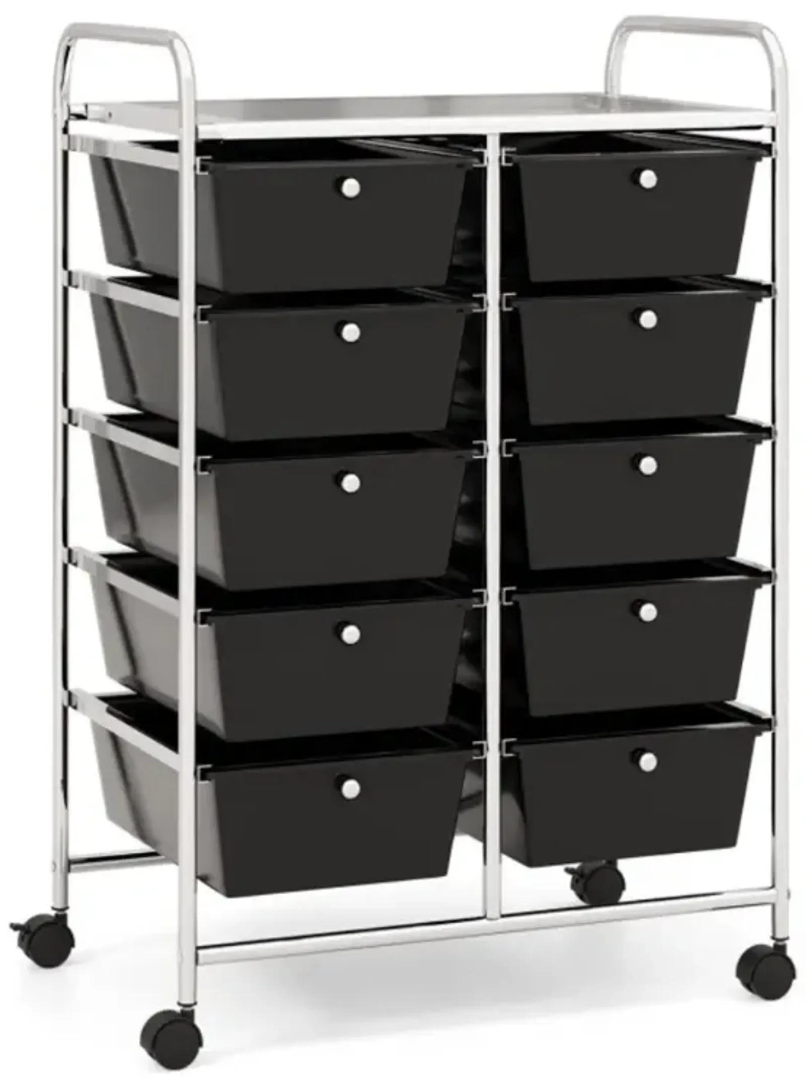 Hivvago 10-Drawer Rolling Storage Cart