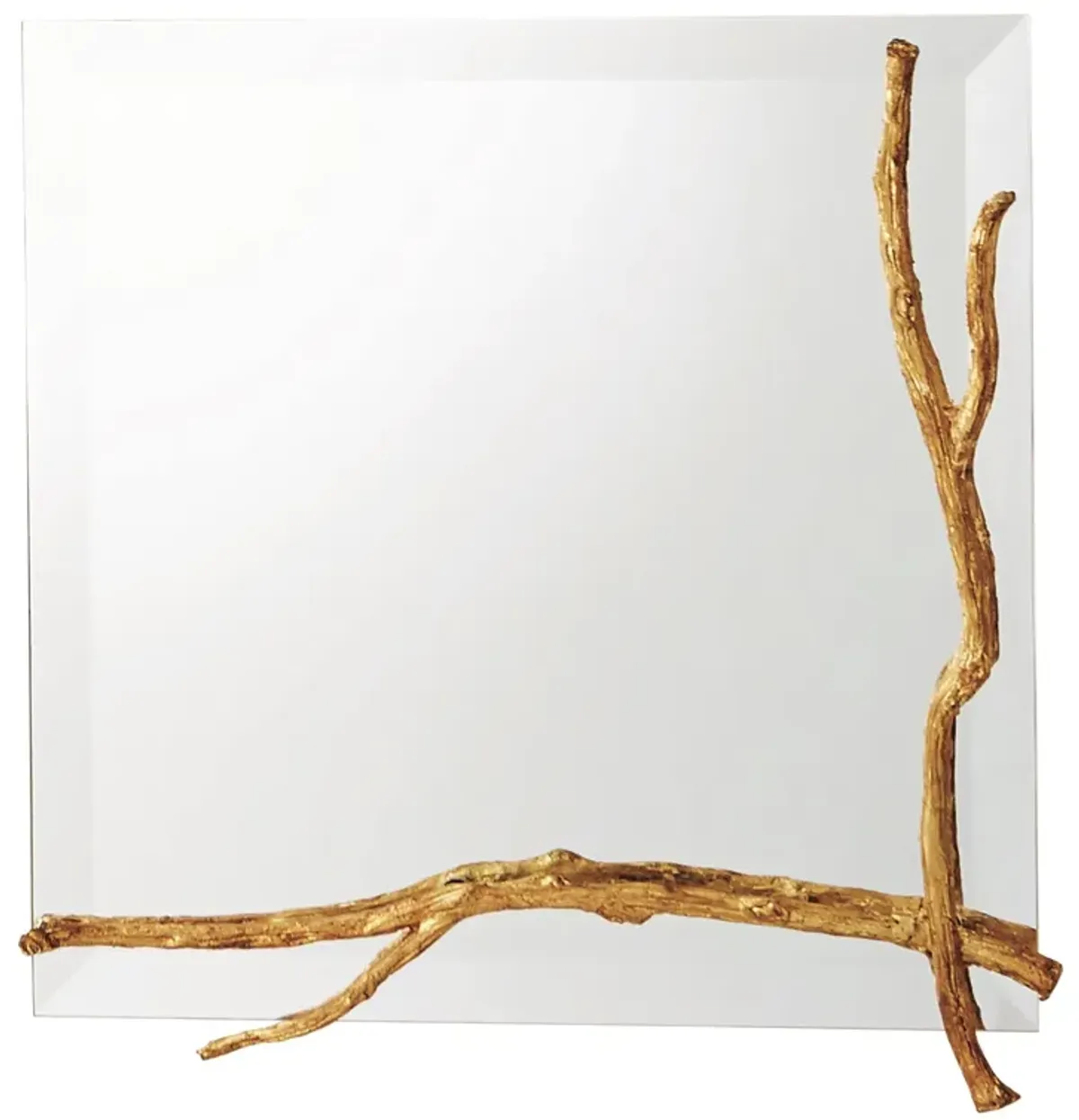 Twig Mirror Small Gold