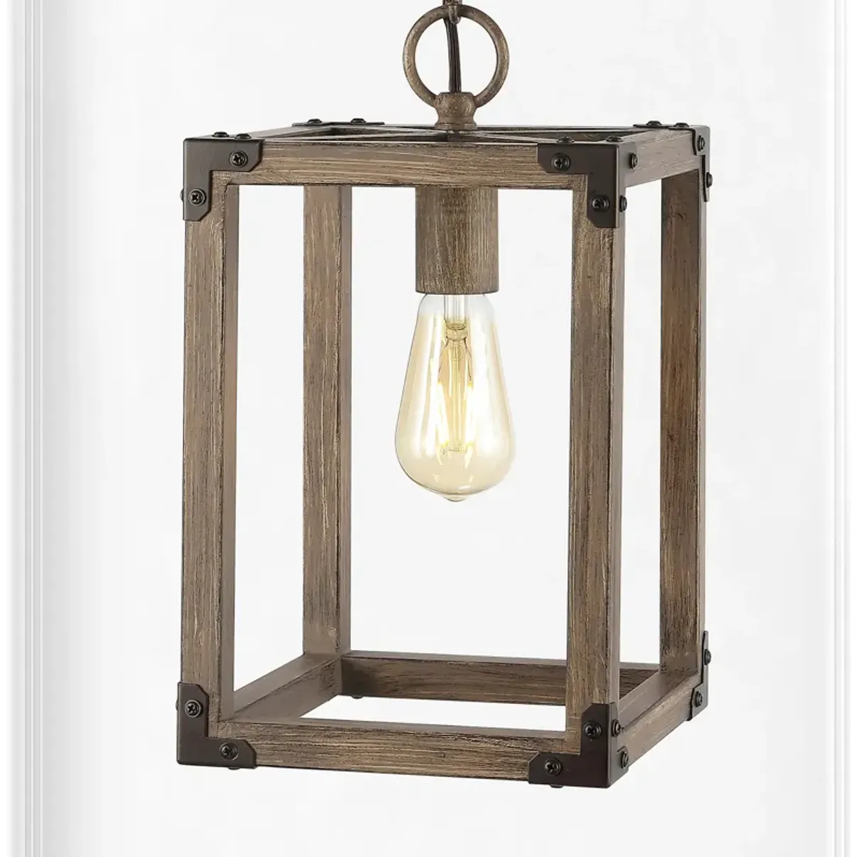 Magnolia Adjustable Iron Rustic Farmhouse LED Pendant