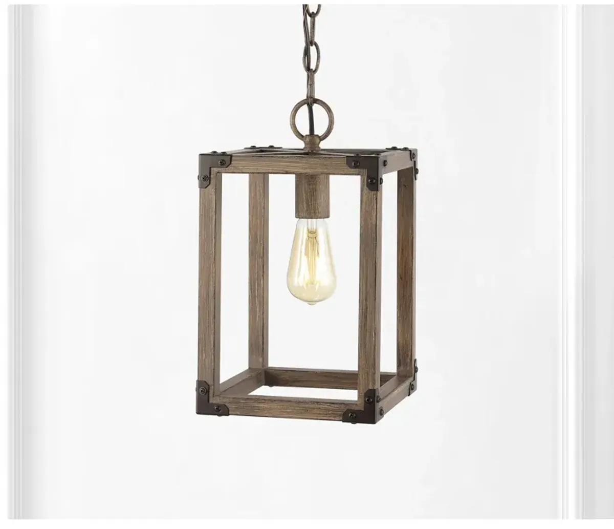 Magnolia Adjustable Iron Rustic Farmhouse LED Pendant